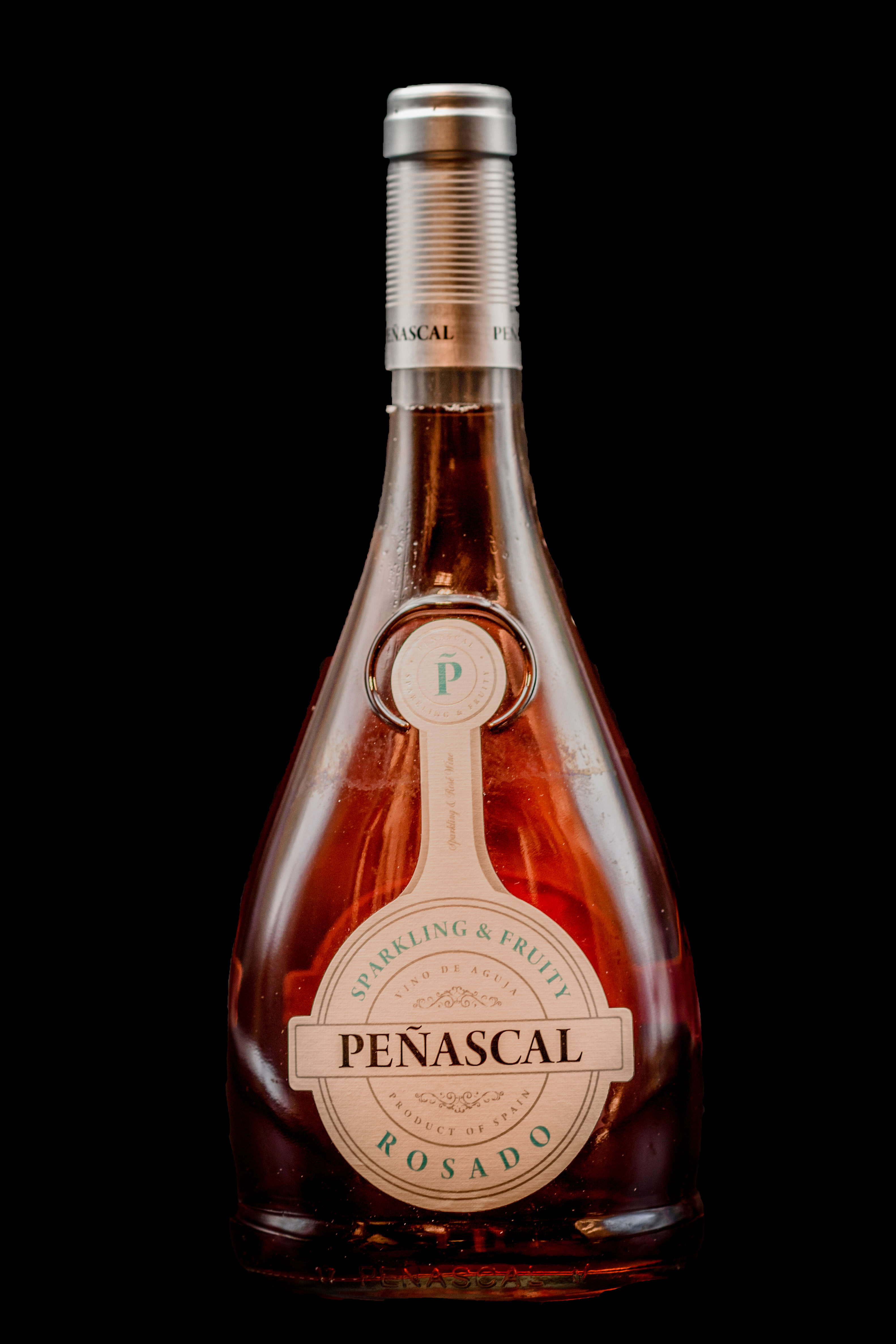 Botella Vino Rosado Peñascal. Restaurante Museo del Jamón de Alcorcón