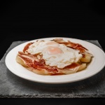 Ración Huevos Estrellados con Jamón Museo del Jamón de Alcorcón