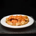 Ración Patatas Bravas. Museo del Jamón de Alcorcón