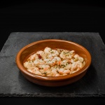 Ración Gambas al Ajillo. Museo del Jamón de Alcorcón